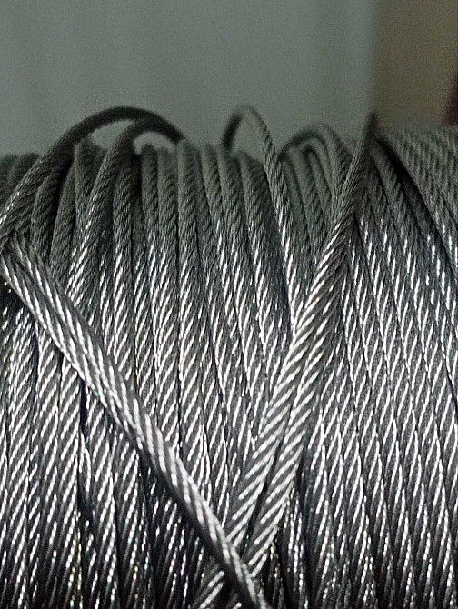 Трос "GoralMet" з нержавіючої сталі марки AISI 316, діаметром 6,0 мм, 7х19, бобіна пластикова, намотка 100 м Киев - изображение 3