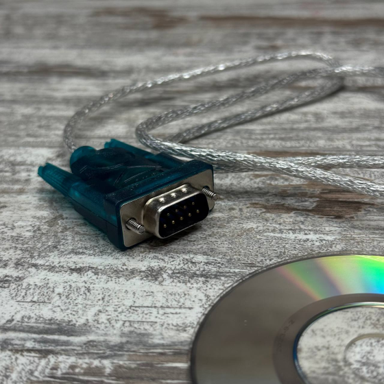 Кабель-перехідник USB на RS232 DB9 COM CH340, 0.8 м для підключення старих пристроїв і промислової техніки Київ