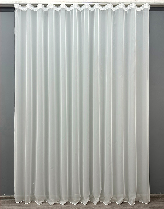 Тюль VR-Textil Вуаль 1831т Шифон однотонный Кремовый 250х270 см (43-275) Киев - изображение 2