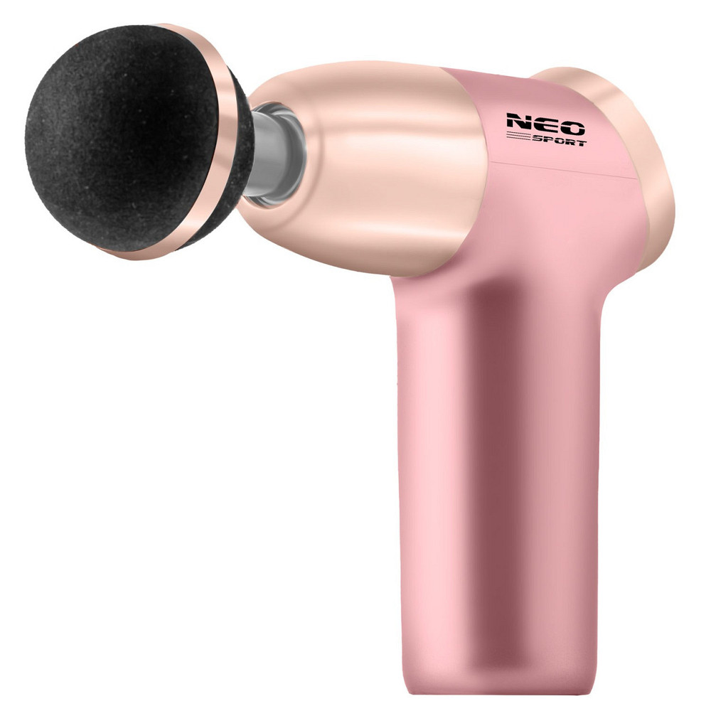 Массажный пистолет многофункциональный 8 насадок NS-500 Neo-Sport розовый Киев - изображение 3
