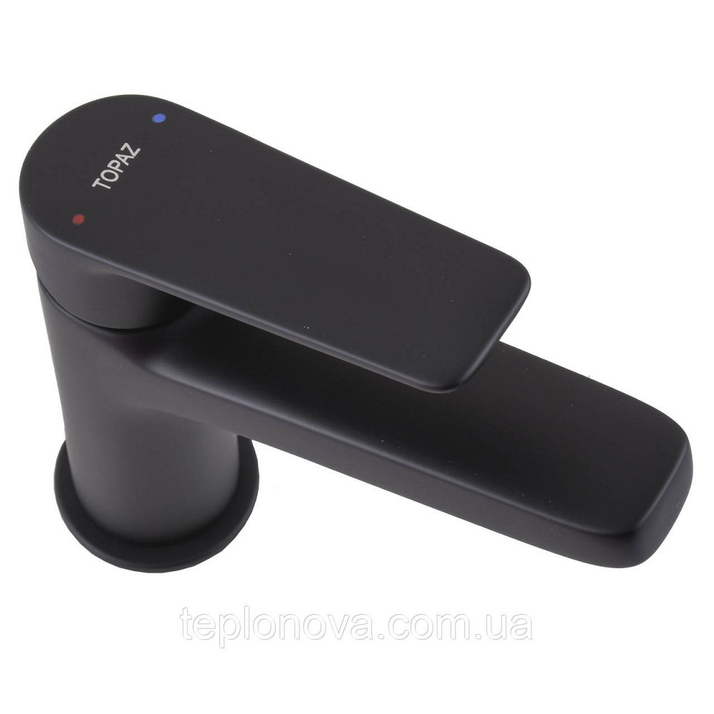 Змішувач для умивальника TOPAZ CAPRI TCA-15207-H44-BL картридж D25, H=140, шланги 45 см Чернівці - фото 4