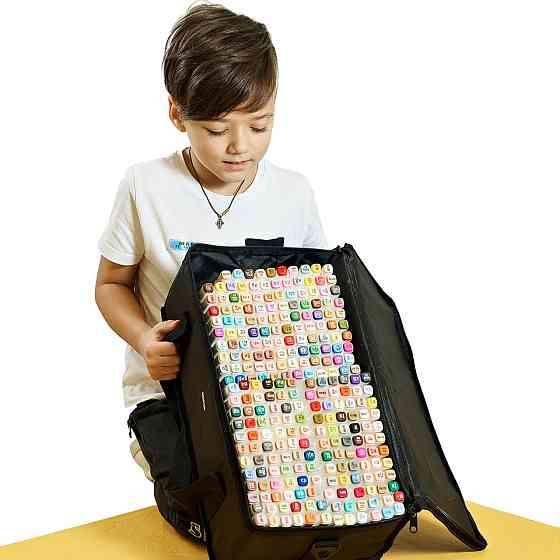 Спиртові скетч маркери двосторонні Touch 200 штук, для дитячої художньої творчості Кам'янець-Подільський