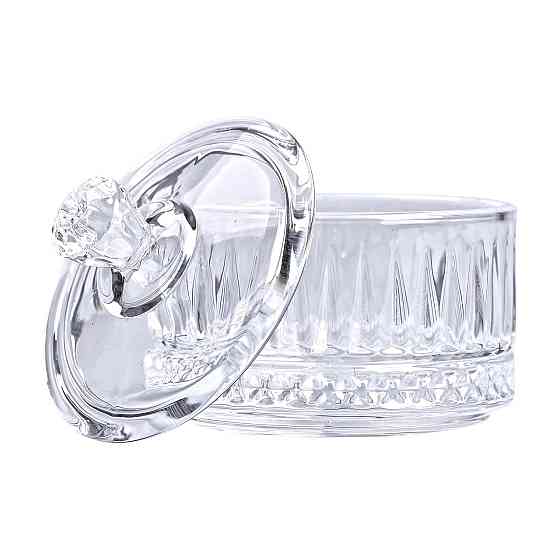 Цукерниця з кришкою Ø 6.5 см скляна HP-YH-29 Київ