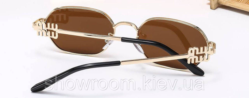 Женские солнцезащитные очки Miu (2121) brown Киев - изображение 2