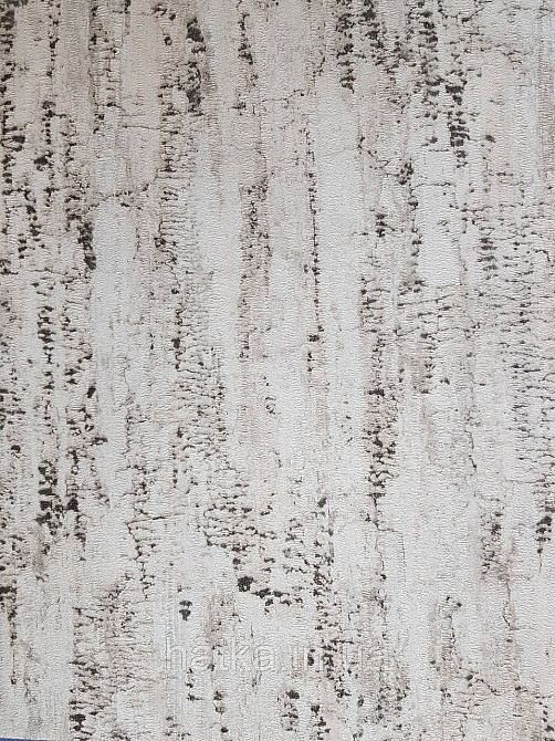Шпалери вінілові на флізелін Rasch Composition 0,53х10 абстракція структурні кора дерева молочні беж чорні Київ - фото 2