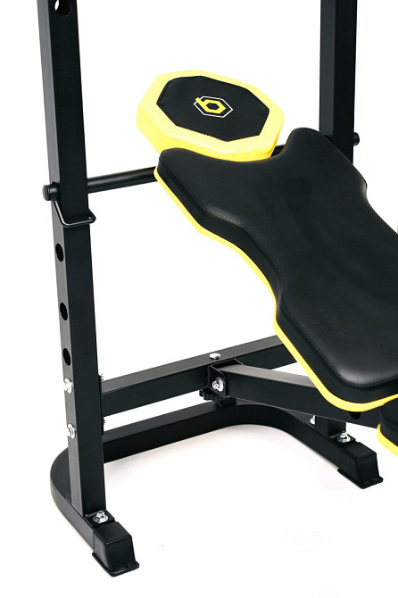 Лава універсальна для м'язів Besport Тренувальна лава і стійки, Професійна лава для жиму штанги Київ - фото 6