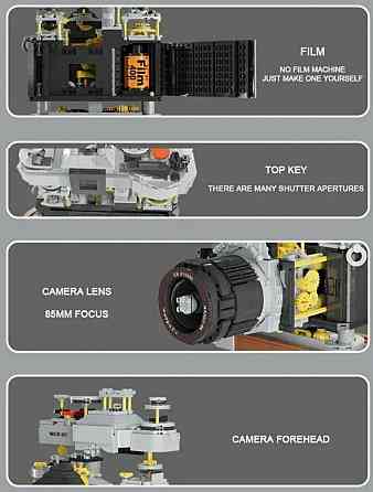Конструктор Ретро фотоаппарат камера 1030 шт Лего. Харьков