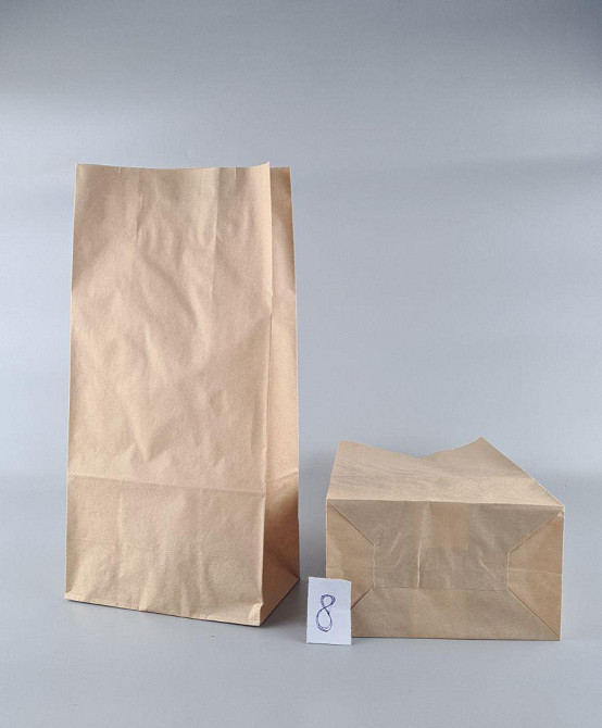 Пакет паперовий коричневий з дном 39*19*11,5 см 25 шт Харків - фото 2