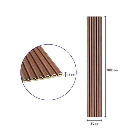 Декоративна кругла стінова рейка Каштан Київ