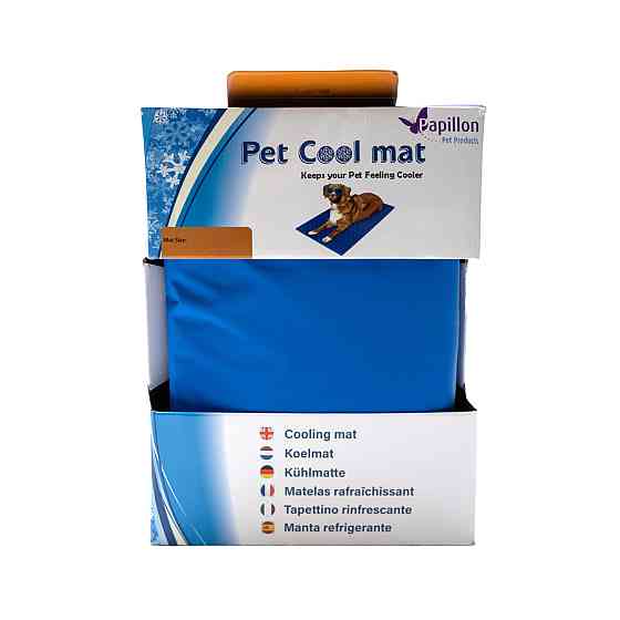 Охлаждающий коврик Pet Cool Mat для животных, размер M 64х48 см (голубой) Киев