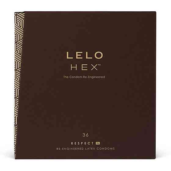 Презервативи LELO HEX Condoms Respect XL 36 Pack, тонкі та суперміцні, збільшений розмір Sex Aura Київ