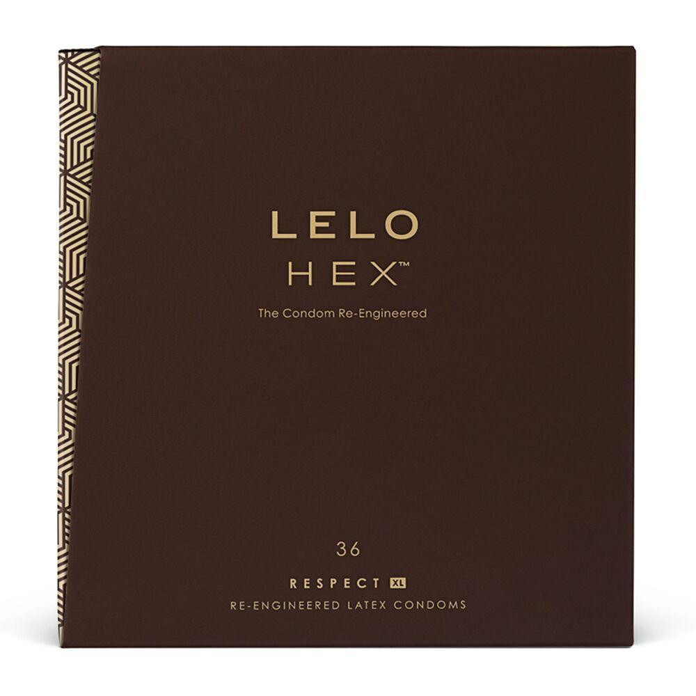 Презервативи LELO HEX Condoms Respect XL 36 Pack, тонкі та суперміцні, збільшений розмір Sex Aura Київ - фото 1