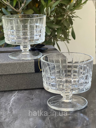 Набір келихів креманок 6 шт "Sorbet" 250 мл прозорий для дому та ресторану Київ