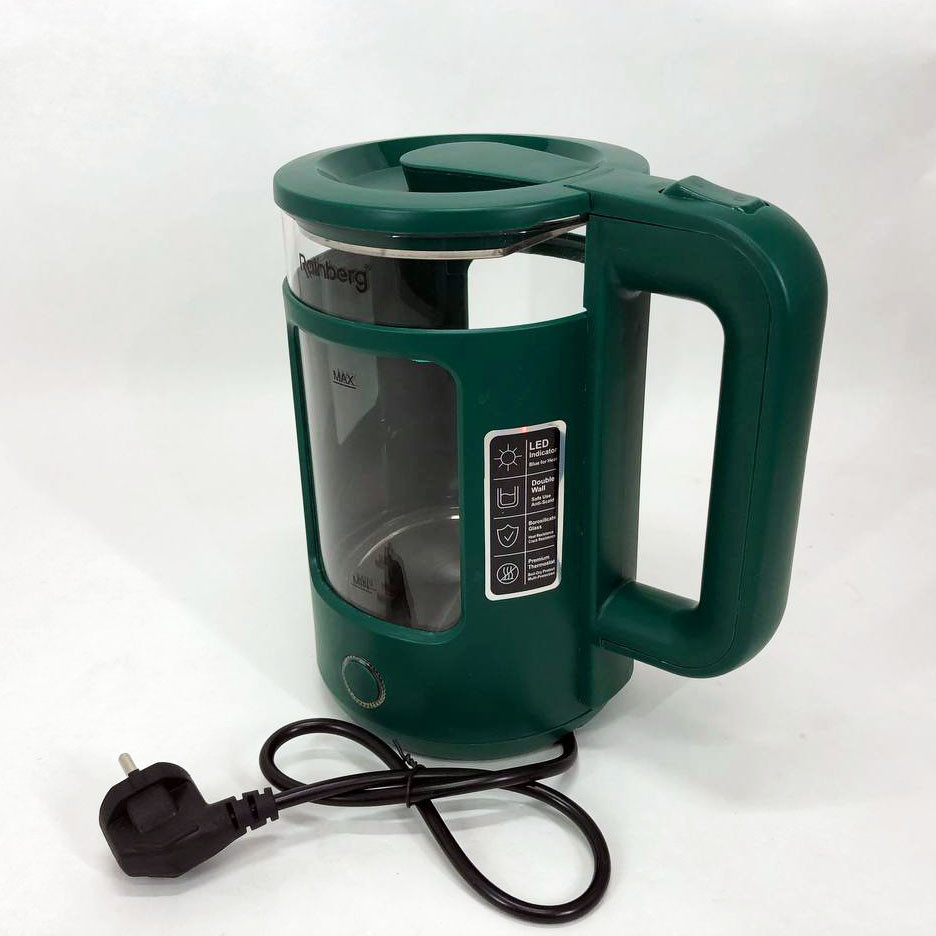 Електрочайник з індикатором включення Rainberg, Якісний потужний електричний чайник JD-64 Львів - фото 10