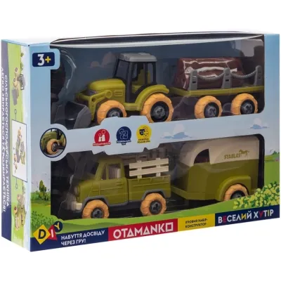 Игровой набор Otamanko Веселый хутор (трактор с прицепом, грузовик с прицепом и лошадь) (8832) Винница - изображение 2