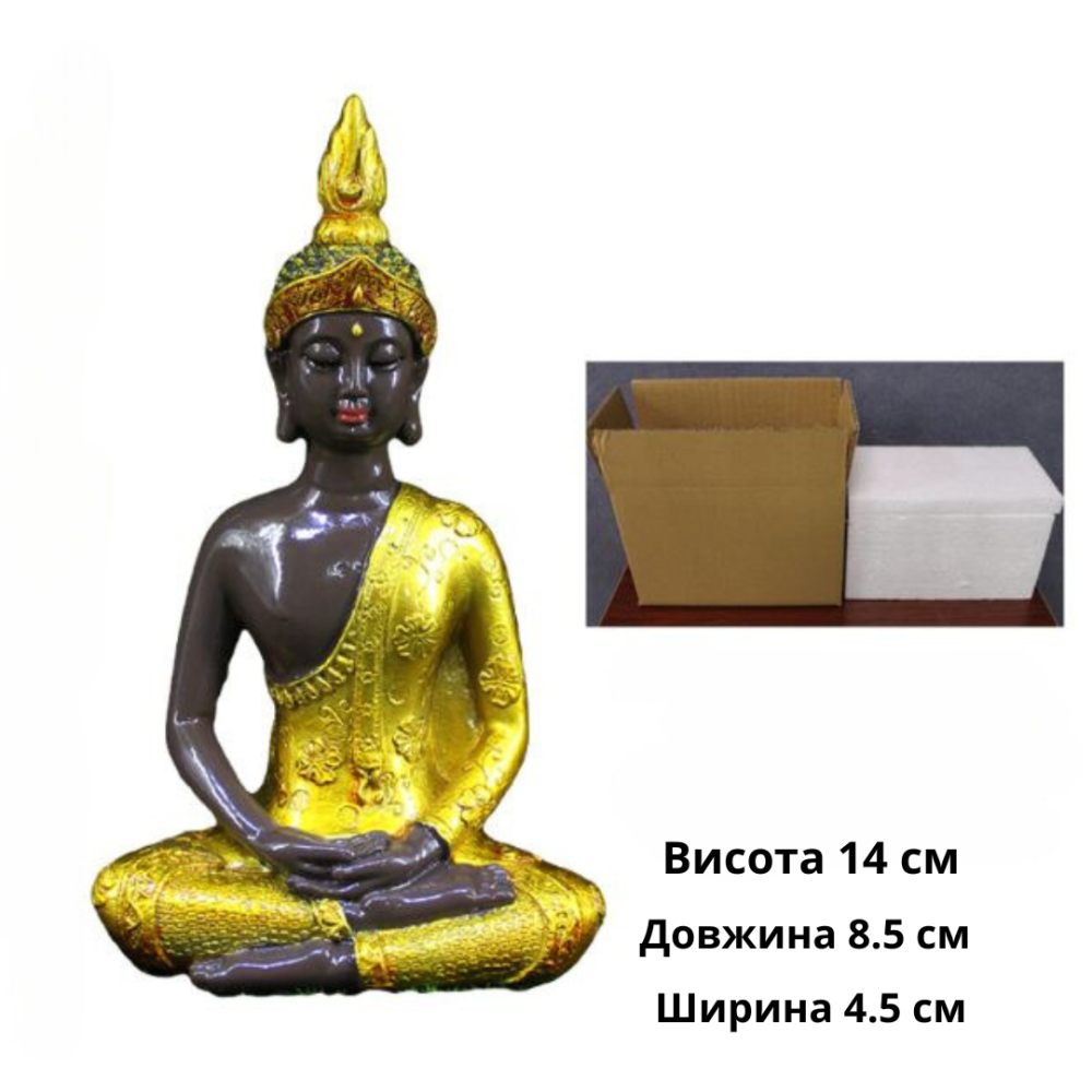 Декоративная статуэтка Гаутама Будда для мини-сада, флорариума, террасы, декора интерьера. Полистоун Одесса - изображение 3