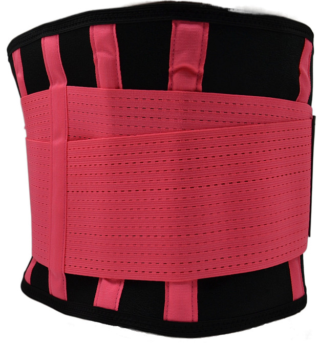 Пояс компресійний для і підтримки спини неопреновий MadMax MFA-277 Slimming belt Black/rubine red розмір L Київ - фото 6