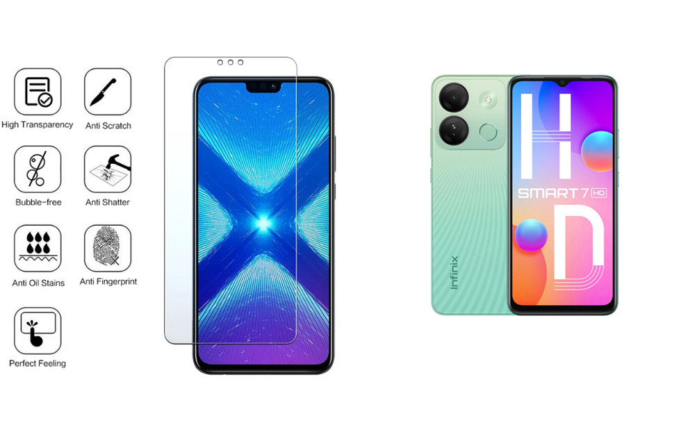 Защитное стекло NeoGlass для Infinix Smart 7, Smart 7 HD, Smart 7 Plus – ультрапрозрачное и устойчивое Киев - изображение 4