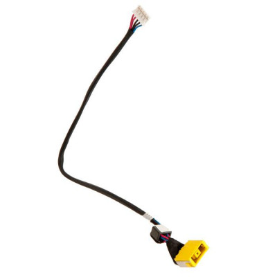 Роз'єм живлення ноутбука з кабелем для Lenovo PJ585 (прямоугольный + center pin), 5-p Универсальный (A49071) Вінниця - фото 1