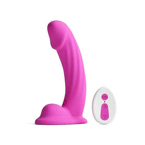 Дилдо з вібрацією NS Novelties Colours - Curve - Vibrating - 6" Dildo - Pink Sex Aura Київ