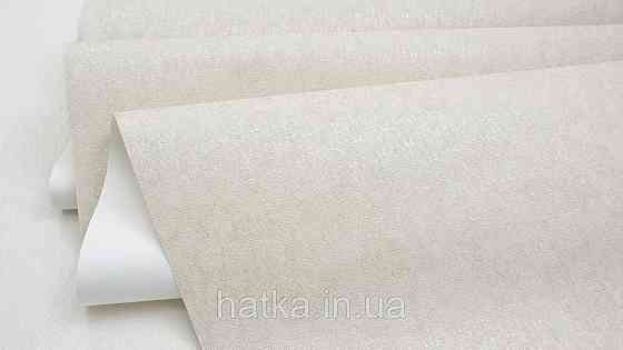 Шпалери метрові вінілові на флізеліні Sintra Classic класика однотонні дрібні завитки структурні бежево-сірі 600337 Київ