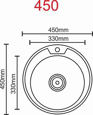 VALESO Кухонна мийка з нержавіючої сталі Valeso ДЕКОР 450 (0,6/170 мм) Коломия