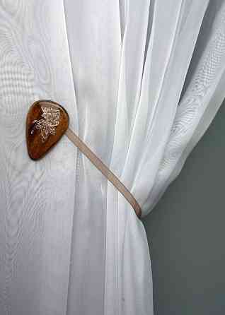 Магніти для штор і гардин Карпати набір 2 шт Коричневий з сріблястим (81-259) Київ