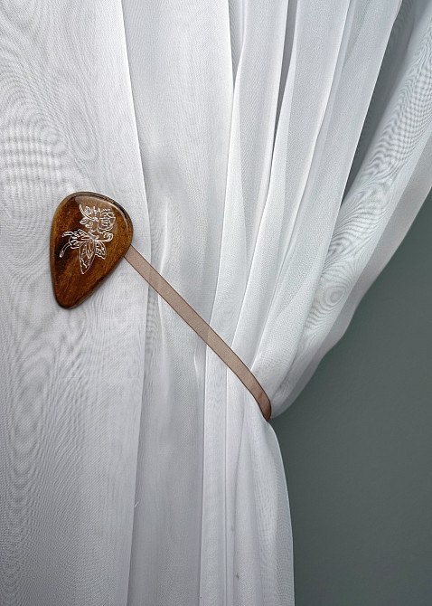 Магніти для штор і гардин Карпати набір 2 шт Коричневий з сріблястим (81-259) Київ - фото 4