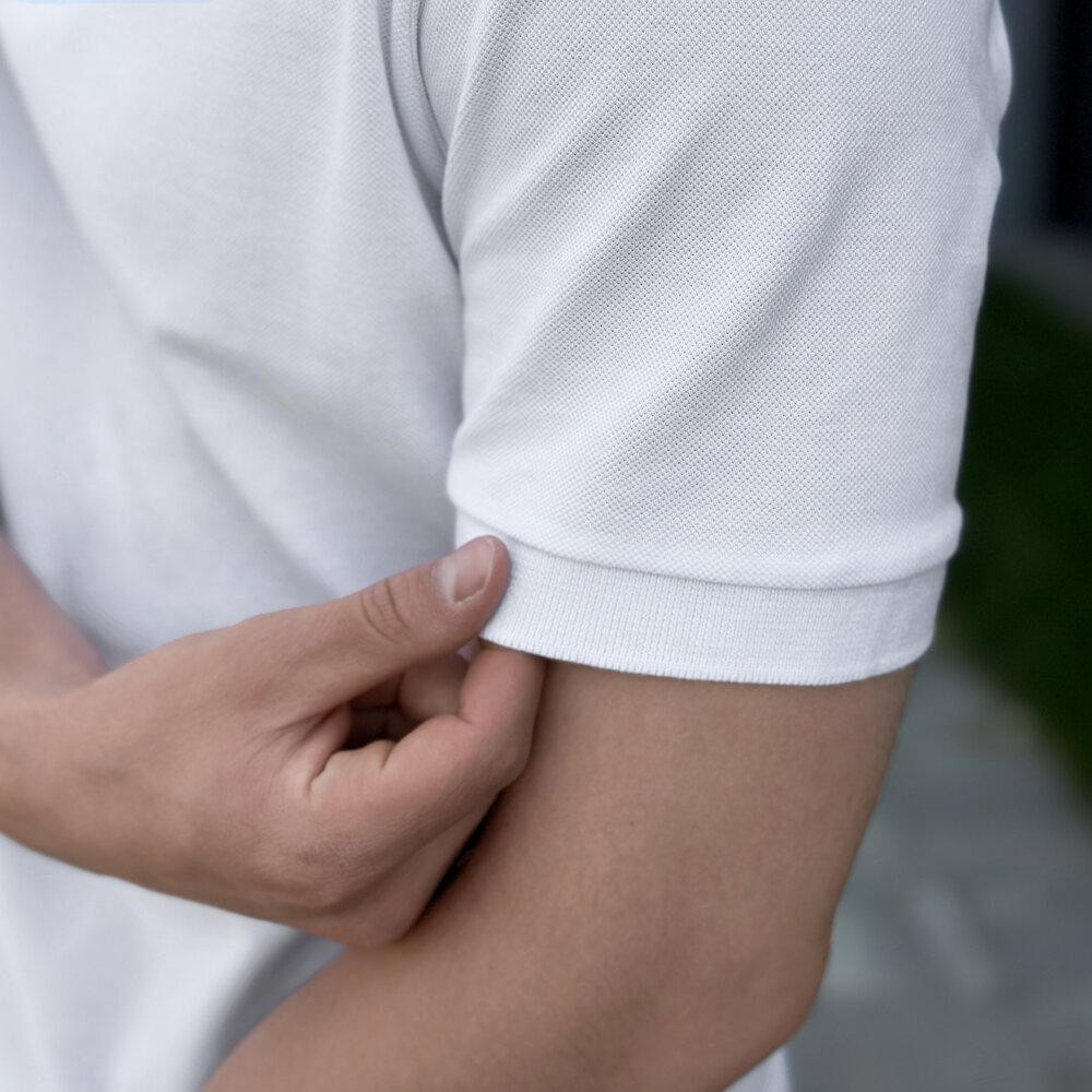 Чоловіче біле поло Pobedov Nexus Київ - фото 3