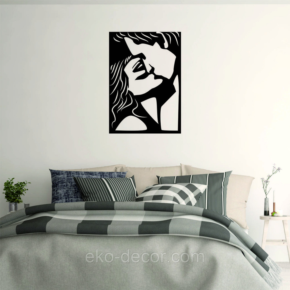 Декоративное настенное Панно «Поцелуй», Декор на стену 70*49 см, Черный Киев - изображение 6