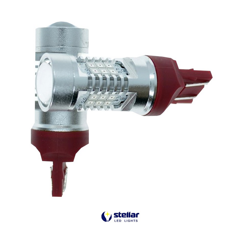 LED-лампа 4G21 STELLAR W21/5W,7443 Червона (двоконтактна) світлодіодна (2 шт.) Вінниця - фото 1