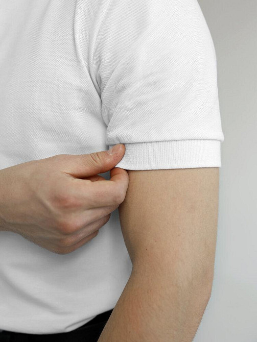 Біле базове чоловіче поло веса/літо Pobedov Royal Batal Київ - фото 9