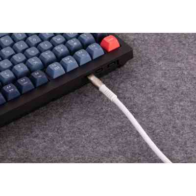 Дата кабель USB-C + USB A to USB-C 1.0m Double-Sleeved Geek white Keychron (CAB20_KEYCHRON) Вінниця