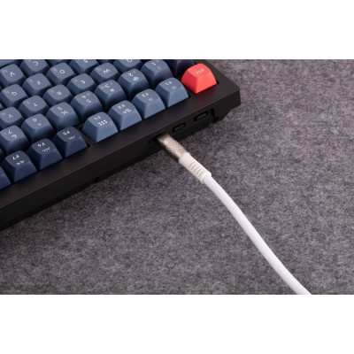 Дата кабель USB-C + USB A to USB-C 1.0m Double-Sleeved Geek white Keychron (CAB20_KEYCHRON) Вінниця - фото 4