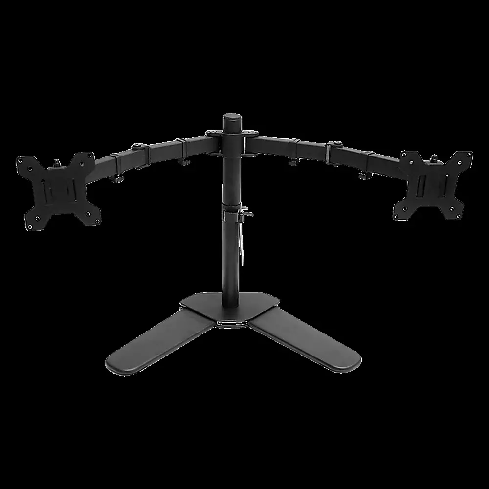 Настільне кріплення для двох моніторів 15–32" VESA підставка для 2 моніторів з регулюванням висоти, нахилу та повороту, чорна Київ - фото 5