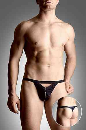 Еротичні чоловічі стрінги Mens thongs 4497 - black S/L Sex Aura Київ