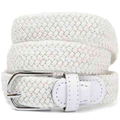 Ремень Vintage Текстильный женский Белый (20545) Винница