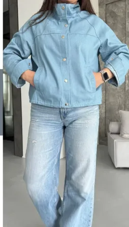 Женский джинсовый бомбардировщик Одесса