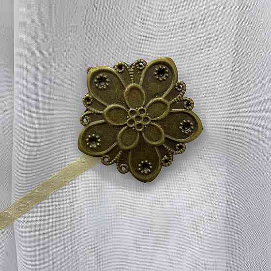 Магніти для штор і гардин Карпати набір 2 шт Бронзовий (81-144) Київ