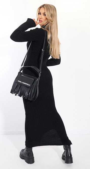 Вязанное платье рубчик (42-44) Киев - изображение 6