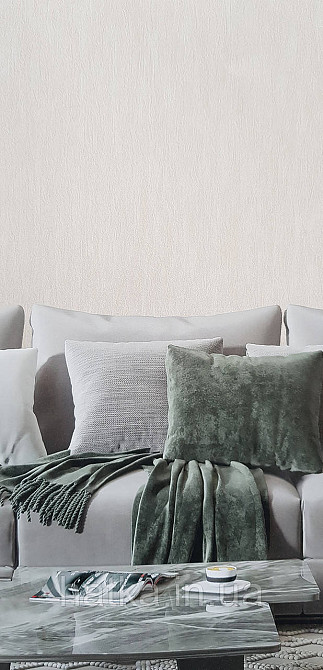 Обои виниловые на флизелине DU&KA  Pera 1.06х10.05 под  штукатурку структурные светло бежевые Киев - изображение 1