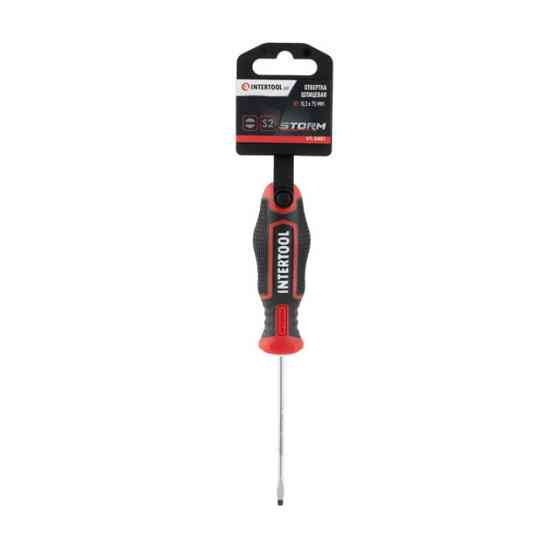 Отвертка шлицевая, SL3,0×75 мм, S2, STORM INTERTOOL VT-3401 Киев