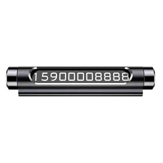 Автовизитка (парковочная автомобильная табличка) Baseus Metal Temporary Parking Number Card ACNUM-01 (Черная) Николаев