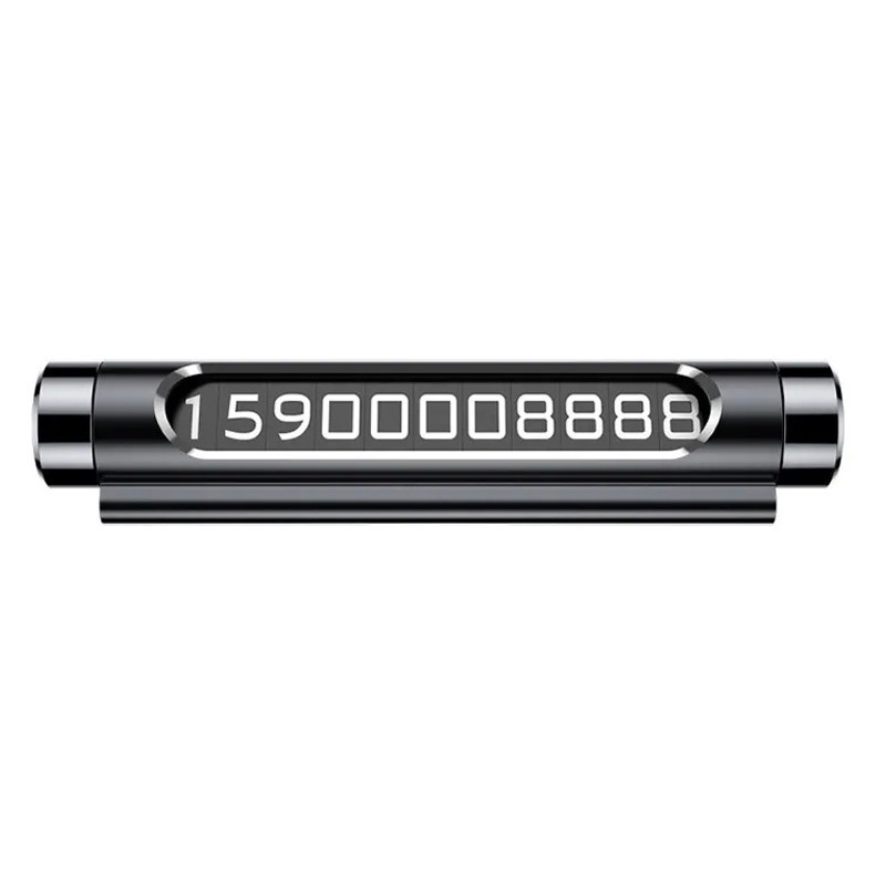 Автовизитка (парковочная автомобильная табличка) Baseus Metal Temporary Parking Number Card ACNUM-01 (Черная) Николаев - изображение 2