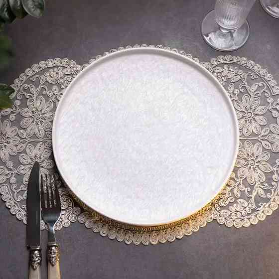 Yiwu Тарілка порцелянова 25 см плоска біла HP-7-732 Київ