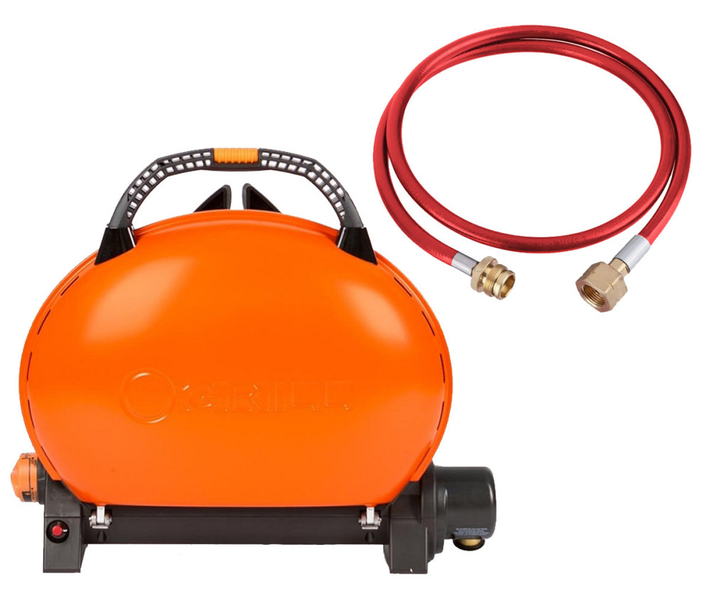 КОМПЛЕКТ Портативный переносной газовый гриль O-GRILL 500, оранжевый + шланг в подарок! Код: 011675 Ровно - изображение 1