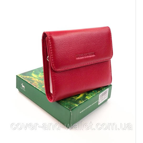 Красный женский маленький кошелек на много карточек на магнитной застежке Marco Coverna MC-2047A Киев - изображение 8