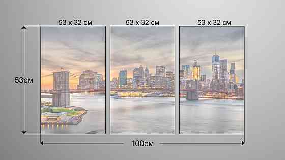 Модульная картина Город Аrt-83_3А Киев