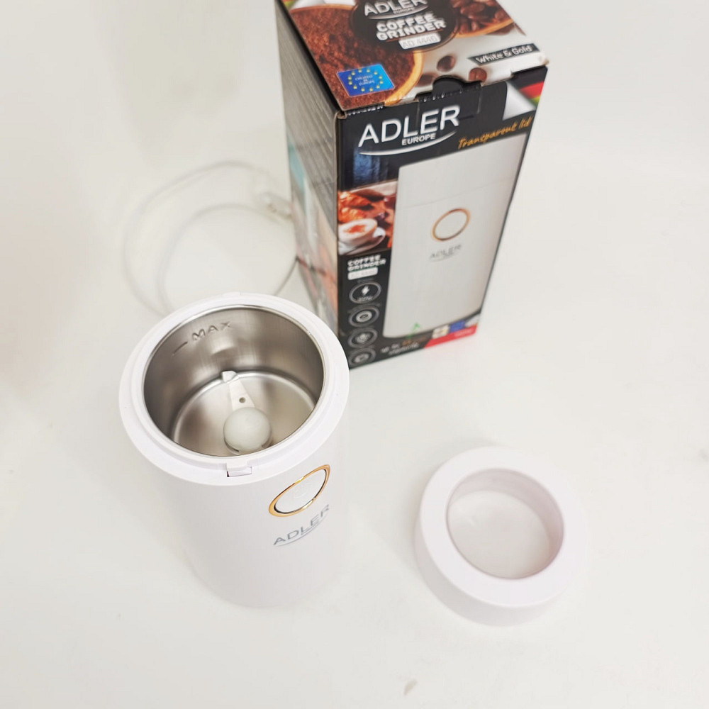 Кофемолка электрическая Adler AD 4446-wg Белая 150 Вт кухонный мини измельчитель для зерен кофе TN-18 Львов - изображение 16