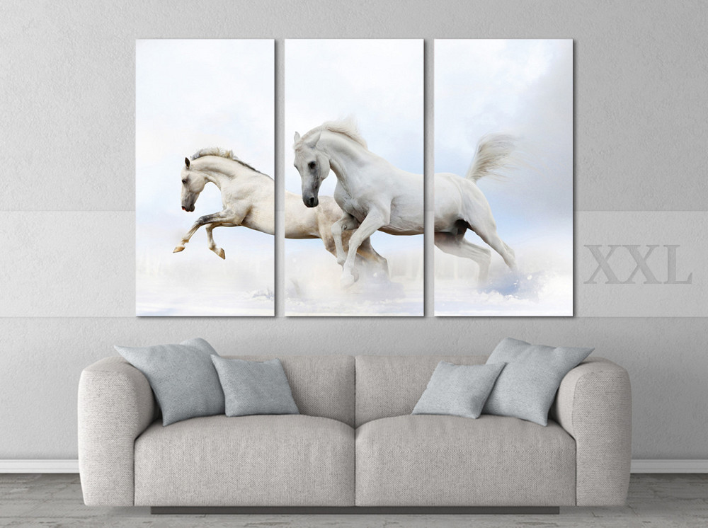Модульна картина Білі Коні Art-129_XXL Київ - фото 2